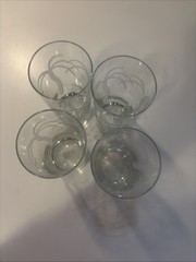 4 Deep Etched Rolf Glass Palm Trees Tall Tumblers Highball 6.25”