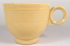 ESTATE Vtg Homer Laughlin Fiesta Footed Mug Cup Original Cream