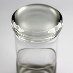 Gunnel Nyman «Neptun» Tumbler 2 Small Glasses Clear Art Glass c.1946 Finland BIN