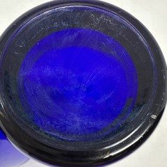 VTG Lot of 2 Reims France Cobalt Blue Tall Tumbler Drinking Water Glasses 5.5″