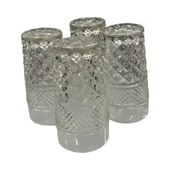 Wexford Anchor Hocking Set of 4 Flat Tumblers Glasses 5-1/4”T x 3”W 10 oz.