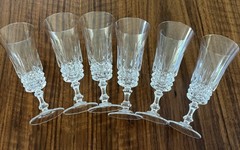 Vintage W.M. Dalton Unit No. 3 French Lead Crystal Parfait/Sour Glass Set of 6