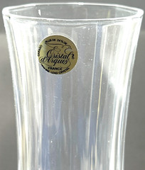 6 Cristal D’Arques Longchamp Lead Crystal Champagne Flutes 14.5cl/4.9oz France