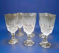 Fostoria Heritage Wine Glass Set of 6 6oz 6 1/4 in. Vintage
