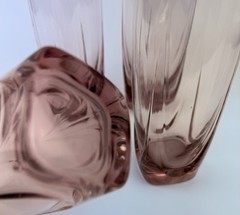 Set Of Four Vintage Libbey Imperial Plum Tumbler glasses 6.5 “ Tall VGC