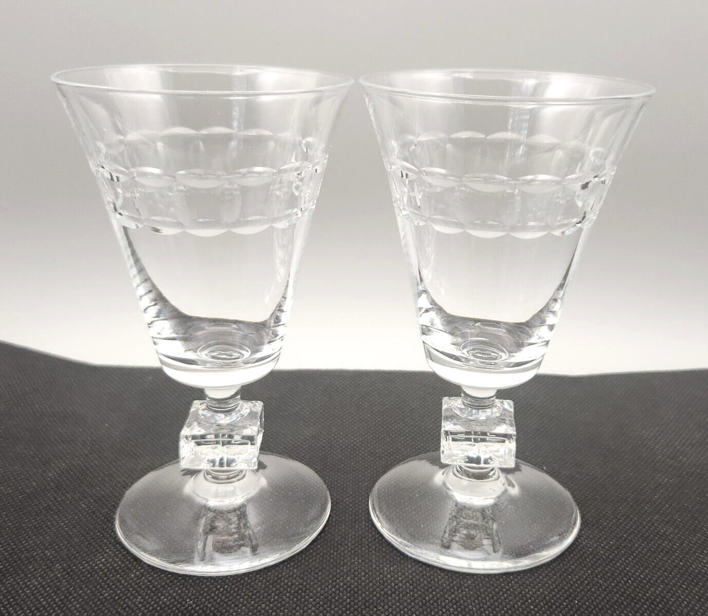 Duncan Miller Athena Juice Glass MCM Greek Set of 2