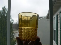 Canton Glass #1 unnamed Amber Tumbler circa 1887