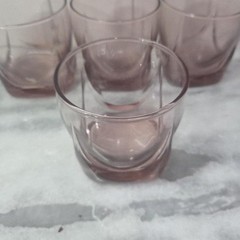 Libbey Imperial Plum Old Fashioned Glasses, Set of 4 Drape Style Whiskey Tumbler