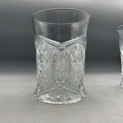 EAPG Star And Arch Tumblers Glasses Set Of 4 Early American Pattern Glass