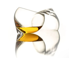 Pair of Hand made NIP 7 oz. Tipsy Tumblers / Cocktail Glasses / NWB