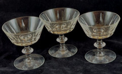 Libbey Champagne/Dessert/Sherbet (3) Raleigh Glasses