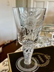 Vintage Minton 25 th Anniversary Of QEII Coronation Lead Glass