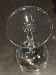 Antique Bohemian Hand-Blown Crystal Wine Glasses (Set of 4) c. 1890–1915