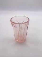Hocking Pink Colonial Knife And Fork 2 1/2″ Height 1 1/2 oz. Whiskey Shot Glass