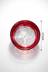 Vintage Ruby Red Flash Glass Goblet