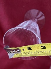 6 Fostoria NIAGARA 6026 Fosnia Juice Glasses Wavy Optic VTG D/C