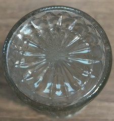 Vintage Anchor Hocking Diamond Cut Glass Iced Tea 6” Tumbler Set Of 4