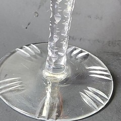 Traube by Nachtmann Topaz Amber Cut To Clear Crystal 8″ Hock Orange Wine Glass