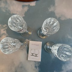 MARQUIS BY WATERFORD MARKHAM Crystal 9.5 inch fluted champagne glasses*BRAND NEW