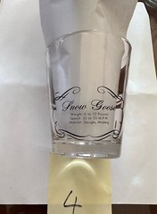 Les Kouba WILD FOWLS GOLD GLASS /TUMBLERS. Set Of 6.