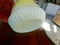 1903 Fostoria Glass Co. Opalware «SHORT RIBS» Sugar Shaker Hand Painted #252