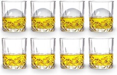 «Double Old Fashioned Glasses Crystal Scotch Whiskey Crystal Set of 8