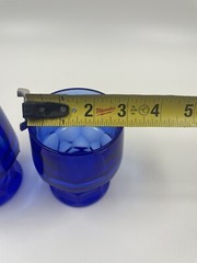 Anchor Hocking Georgian Cobalt Blue Flat Tumblers 4”