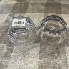 Waterford Mixology Argon Talon Clear Crystal Set Of 2 Tumblers DOF Glasses New