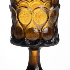 4 Goblets Noritake Spotlight Walnut Brown Water VTG 9 Ounce Bar Glass