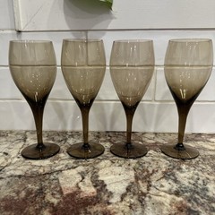 Mikasa Elegance Elegant Brown (Auburn) 8″ Water Goblet 8oz set of 4
