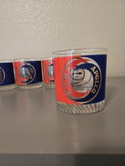1976 SPACE SOYUZ APOLLO Ship Soviet Russian Program Cosmo USSR-USA Wiskey Glass