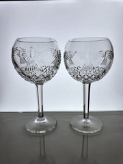 Waterford Millennium “Peace” – Toasting/ Balloon Wine Glasses 8”, Set of 2