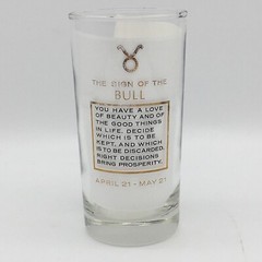 1960s TAURUS Zodiac 22K Gold Leaf HIGHBALL Glass Tumbler Horoscope ANCHOR H.