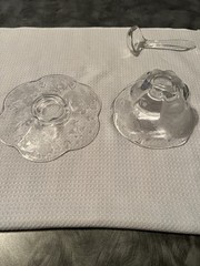 Tiffin Glass Company Vintage Punch Bowl And Stemware Sets, Strawberry Etch #173