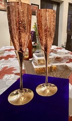 goblets vintage Brass goblet wine glasses With Gift Box