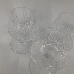 Brandy Cognac Snifter Echt Bleikristall Handgeschliffen Germany 3.25 Etch Set 3