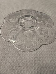 Tiffin Glass Company Vintage Punch Bowl And Stemware Sets, Strawberry Etch #173