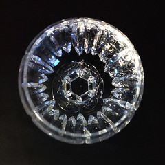 MIKASA ARCTIC LIGHTS WINE HOCK GLASS, Cut Lead Crystal, 8 1/4″, 8 oz, SLOVENIA