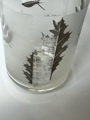 Vintage Libby Glasses Silver Maple Leaves