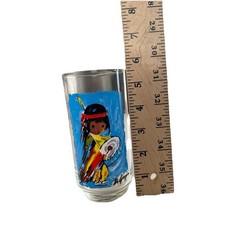 VINTAGE TED DE GRAZIA CHILDREN OF THE SOUTHWEST LIBBEY TUMBLER GLASS SET (2)