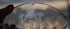 Vtg Set 8 LA FLEURE YELLOW 5 7/8″ Etched Deco ICED TEA Glasses TIFFIN FRANCISCAN