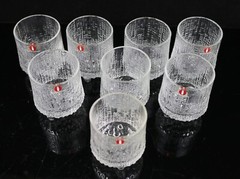 Set of 8 Littala Finland Ultima Thule Footed Cordial Glasses