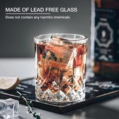 «Double Old Fashioned Glasses Crystal Scotch Whiskey Crystal Set of 8