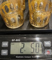 (4) MCM 1950’s CULVER LTD 22K “ANTIGUA” Highball Cocktail Glasses