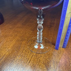 1- Cambridge Glass Red “Tally Ho” 61/2” LIQUOR WINE COCKTAIL Champagne