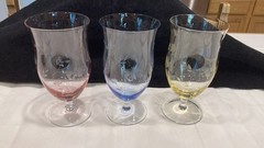 Set of Three (3) LENOX ~ Butterfly Meadow Etched 18 oz. Iced Tea Glasses