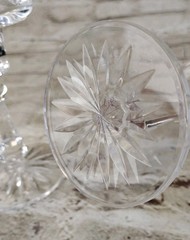 Cavan Crystal 5 1/4 inch Candlestick Holders, Set of 2