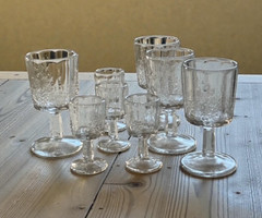 Westmoreland PANELED GRAPE CLEAR Set of 8 Glasses 4 WATER 4 WINE Vintage