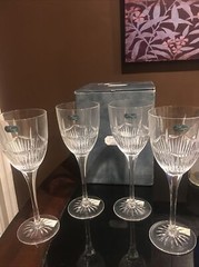 Set of 4 J. G. Durand ‘Radiance’ water Goblets New in Box 10 1/4oz 9”
