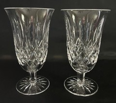 Waterford Crystal Lismore Stemmed Iced Tea Glasses 6.5” Set Of 2